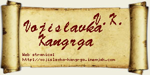 Vojislavka Kangrga vizit kartica